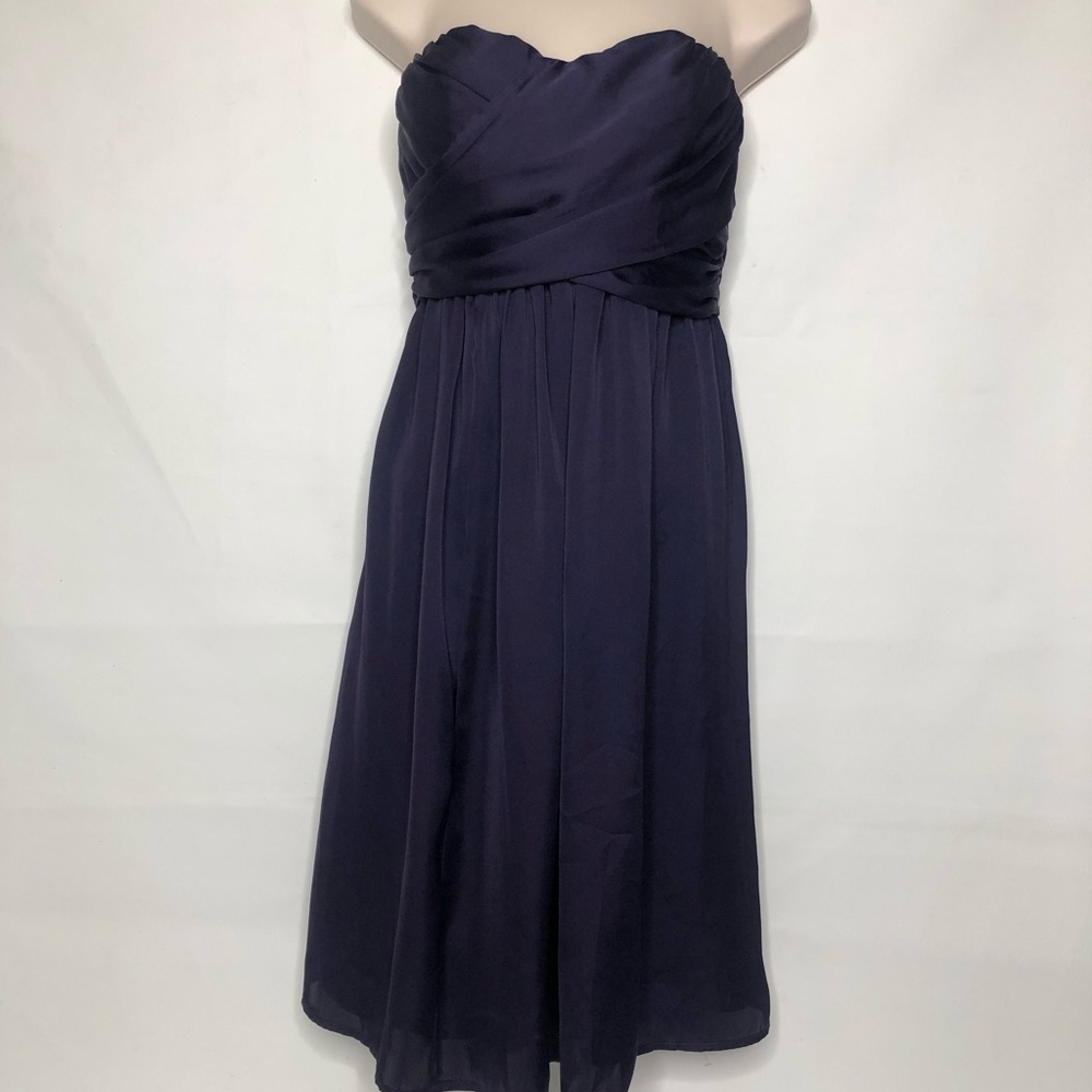 Purple Strapless Dress 👗